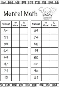 Math Grade 5 Answer Key Topic 2.1 Mental Math 2