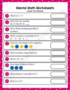 Math Grade 5 Answer Key Topic 2.1 Mental Math 3
