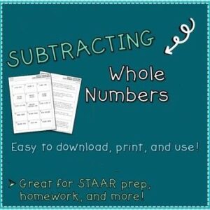 Subtracting Whole Numbers 1