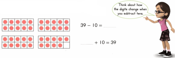 Envision Math Common Core 1st Grade Answers Topic 11 Use Models and Strategies to Subtract Tens 12.40