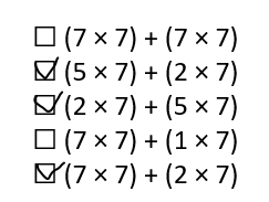 Envision-Math-Common-Core-3rd-Grade-Answers-Key-Topic-3-Apply-Properties-Multiplication-Facts-for 3, 4, 6, 7, 8-Lesson 3.1 The Distributive Property-Assessment Practice-17