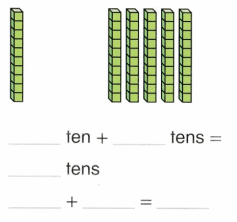 Envision Math Common Core Grade 1 Answer Key Topic 10 Use Models and Strategies to Add Tens and Ones 10