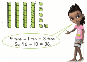 Envision Math Common Core Grade 1 Answers Topic 11 Use Models and Strategies to Subtract Tens 70.1