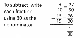 Envision Math Common Core 5th Grade Answers Topic 7 Use Equivalent Fractions to Add and Subtract Fractions 54.6
