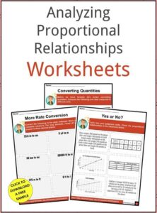 Analyze And Use Proportional Relationships 1