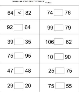Compare Two-Digit Numbers 4