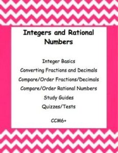  Integers and Rational Numbers 1