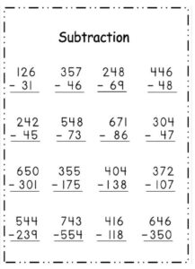 Math Common Core Grade 2 Fluently Subtract Within 100 4