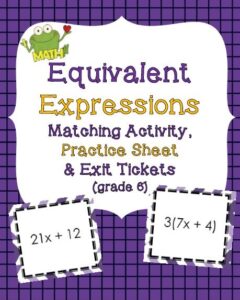 Math Grade 7 Generate Equivalent Expressions 4