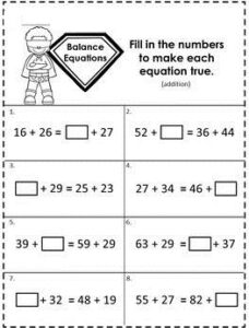 Work with Addition and Subtraction Equations 2