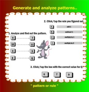 Algebra Generate and Analyze Patterns 2